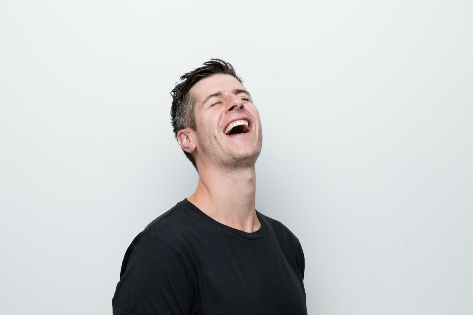 Matt Budden laughing